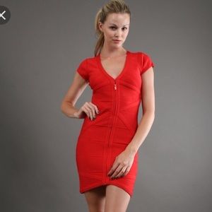 Stretta Red Bondage dress